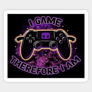 I game therefore I am Sticker